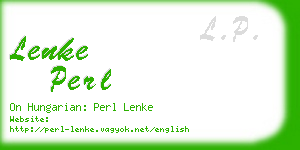 lenke perl business card